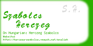 szabolcs herczeg business card